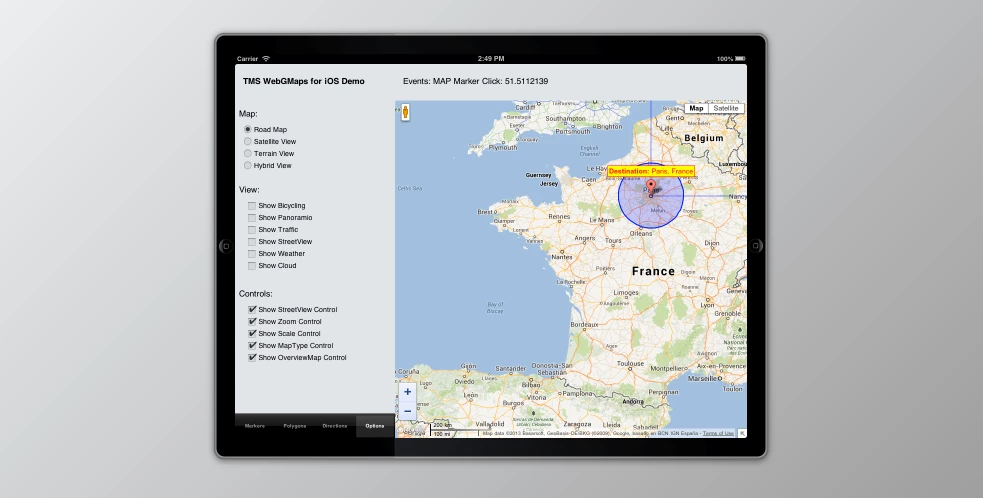 TMS FMX WebGMaps